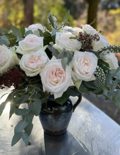 rose vase Christmas 2025