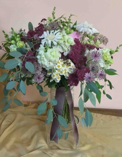 Garden Gathered Bride Bouquet